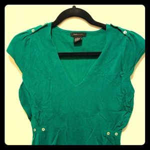 BCBG Maxazeria teal Vest top